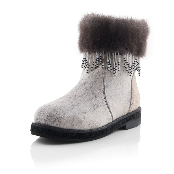 Унты женские из камуса лошади "Норка", короткие